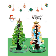 AISHOP Mini Magic Christmas Tree Crystal Tree DIY Paper Tree Flowering Ornaments Office   Home Plants Decoration Boy Girls Gift Toys  (PACK OF 3 SETS )